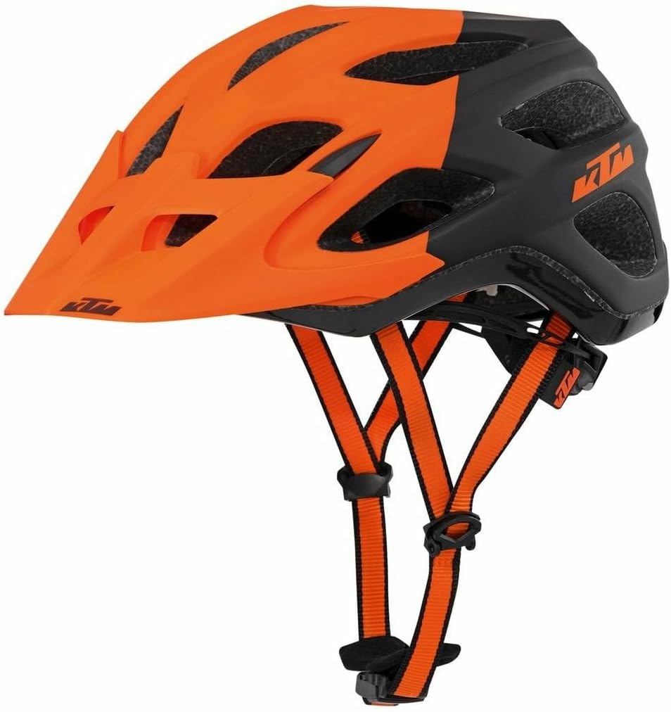CASCO KTM FACTORY CHARACTER II NERO/ARANCIO
